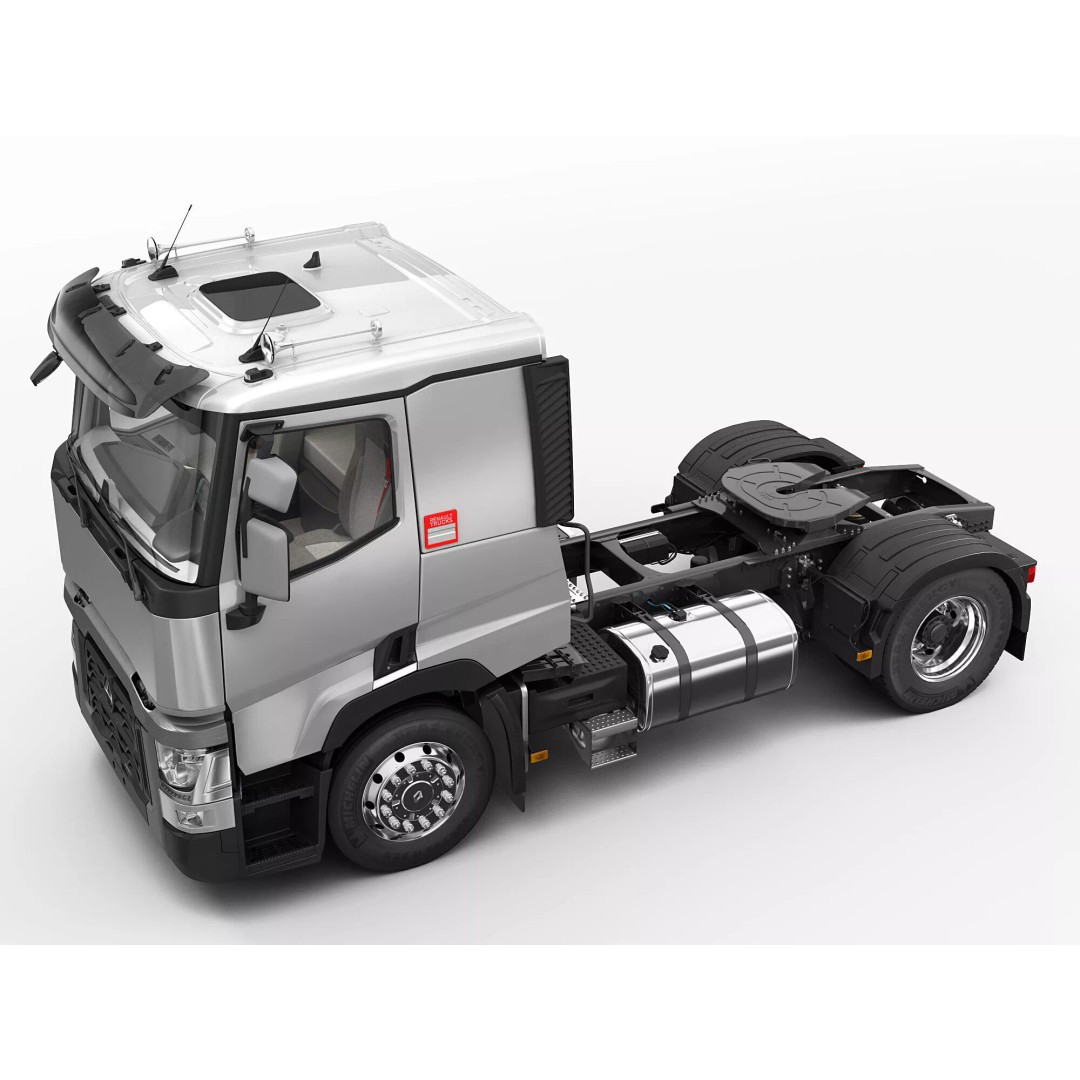 Renault C Tipper 3D Model – High Poly Dump Truck, FBX, OBJ - View 6