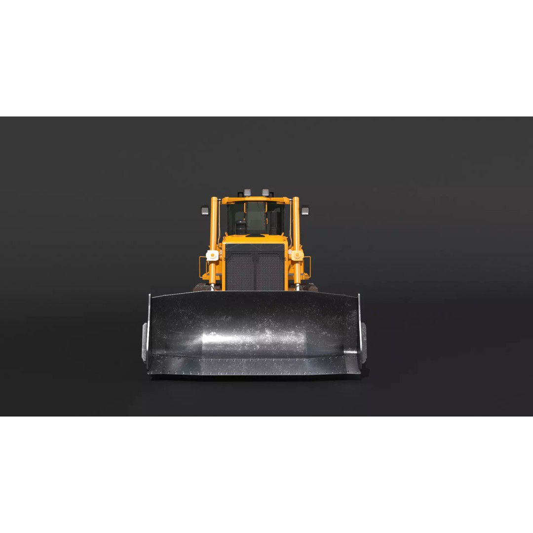 Modern Bulldozer 3D Model – PBR Industrial Machine, FBX - View 17