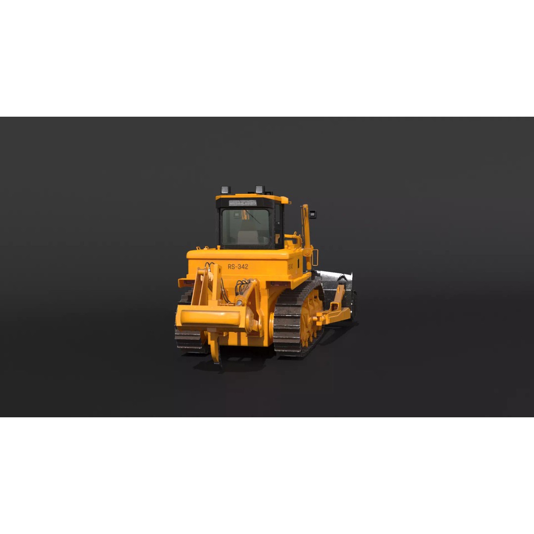 Modern Bulldozer 3D Model – PBR Industrial Machine, FBX - View 23