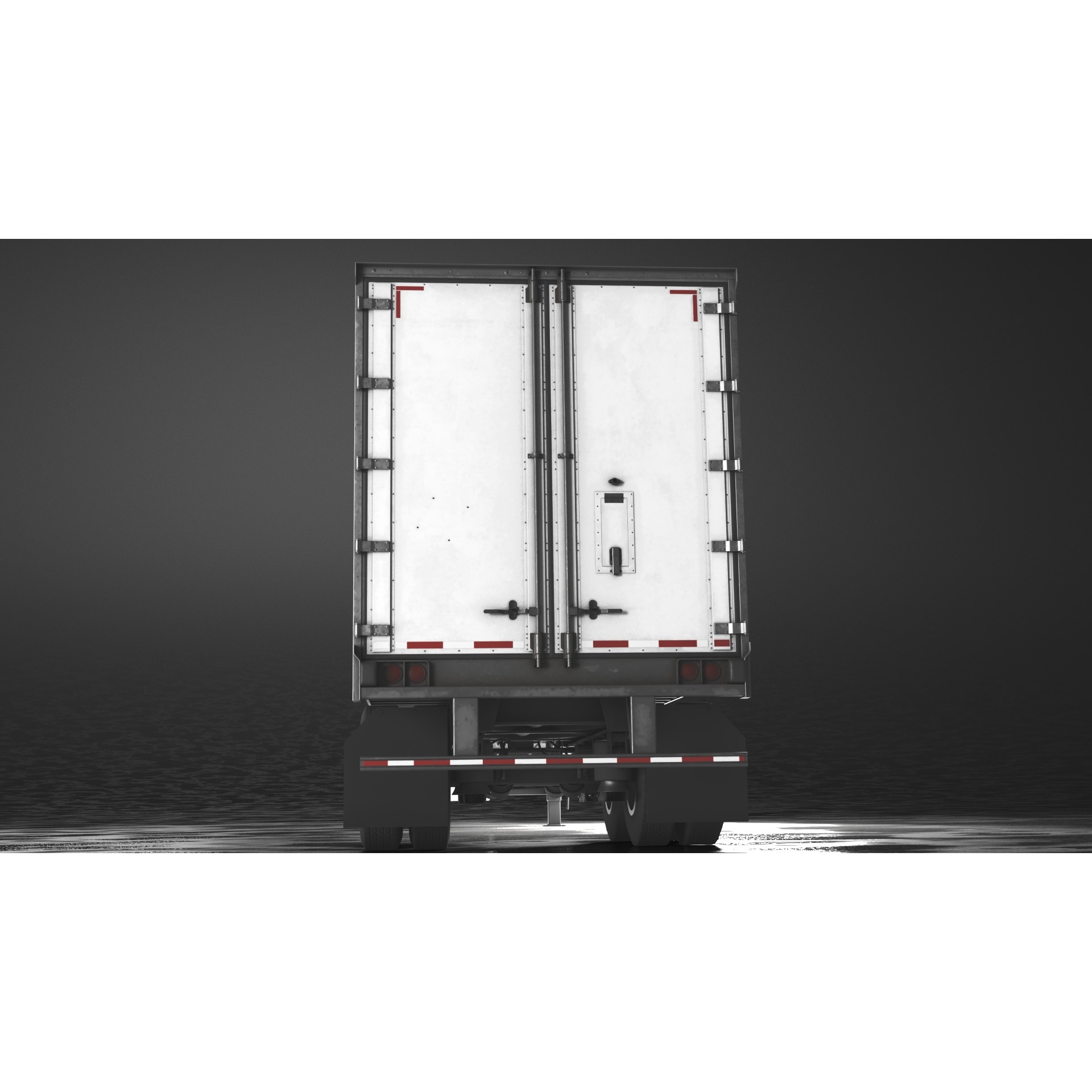 Fridge Trailer - Low-Poly Game-Ready 3D Model - View 12