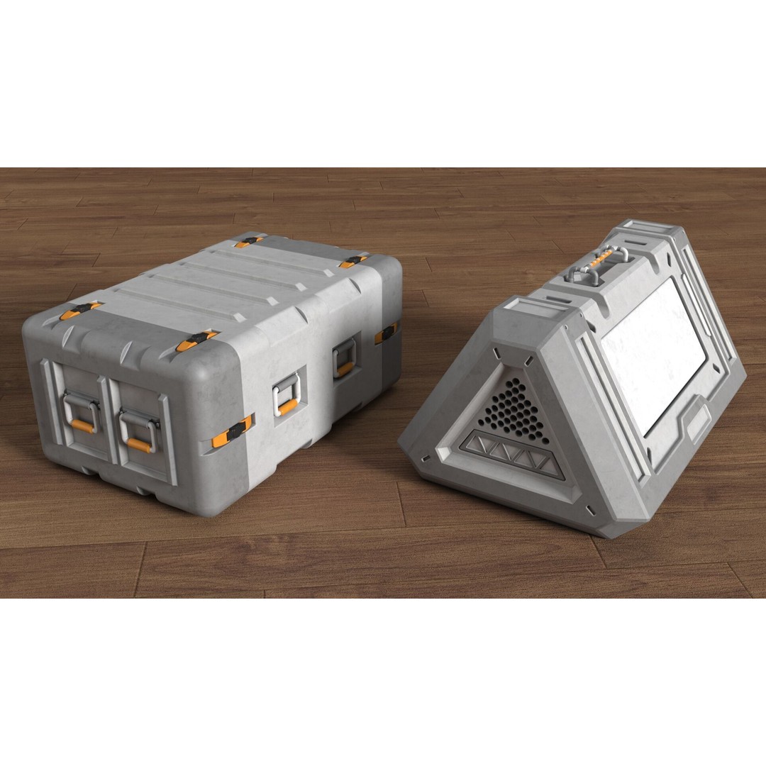 Industrial Units 3D Model – Middle Poly UV Mapped Assets, FBX & OBJ - View 11