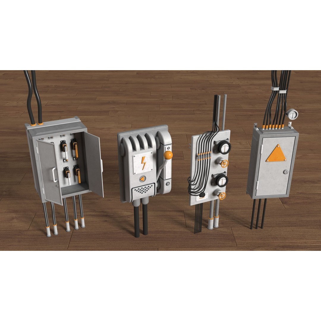 Industrial Units 3D Model – Middle Poly UV Mapped Assets, FBX & OBJ - View 13