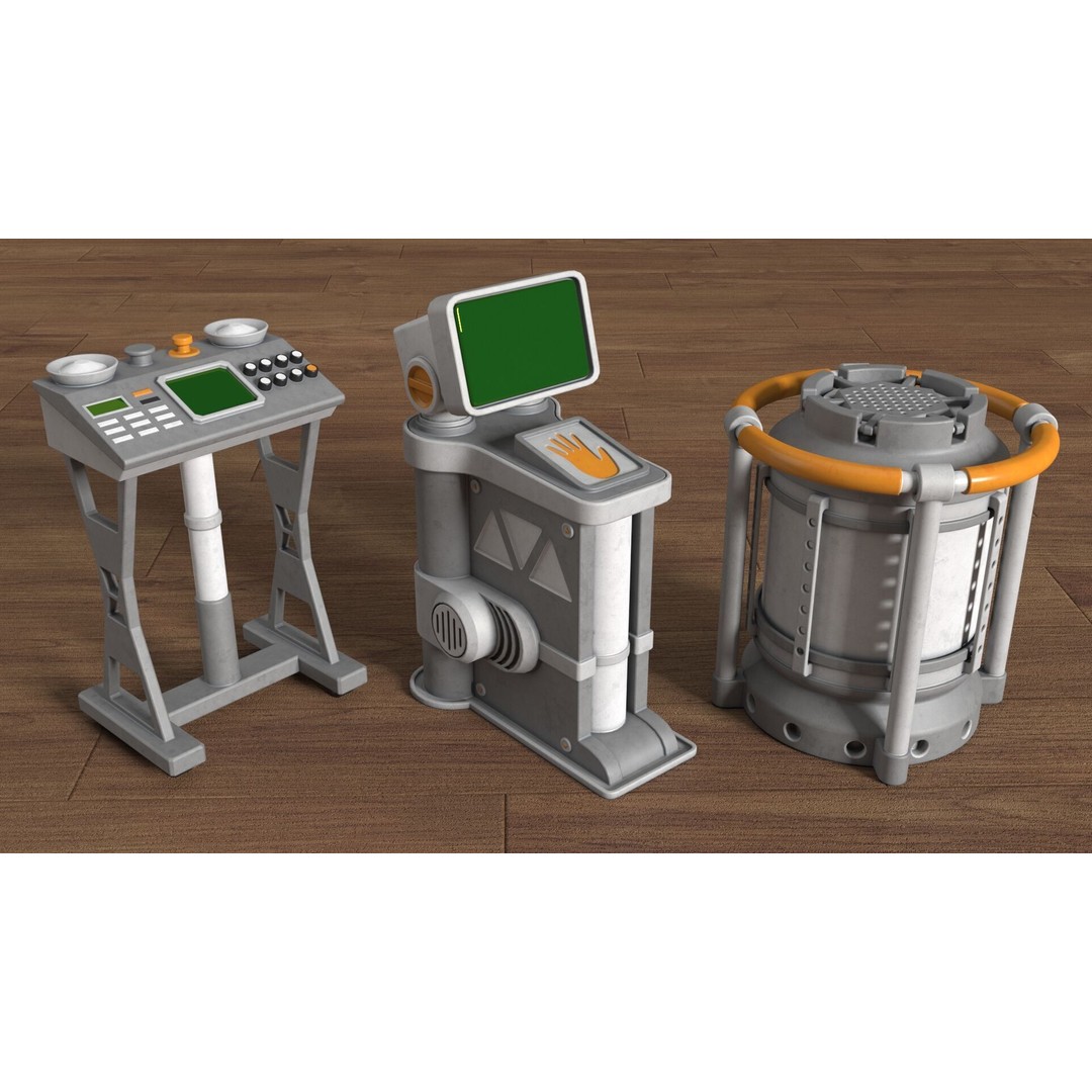 Industrial Units 3D Model – Middle Poly UV Mapped Assets, FBX & OBJ - View 15