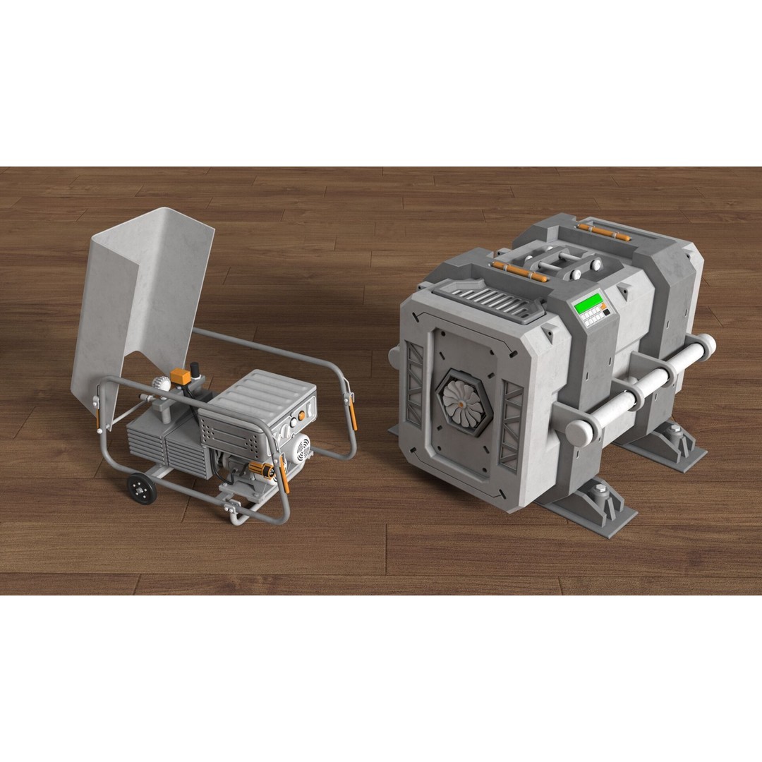 Industrial Units 3D Model – Middle Poly UV Mapped Assets, FBX & OBJ - View 8