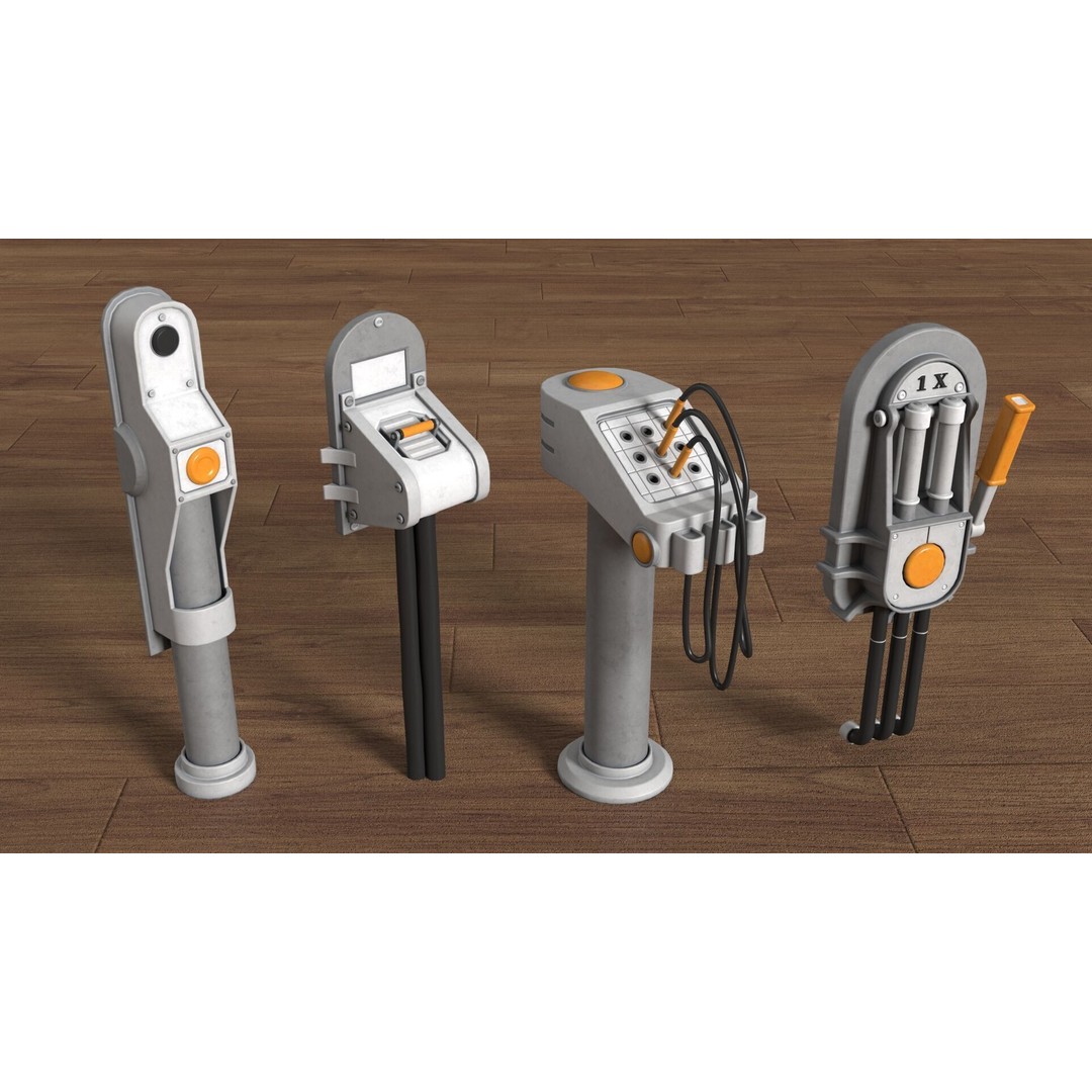 Industrial Units 3D Model – Middle Poly UV Mapped Assets, FBX & OBJ - View 9