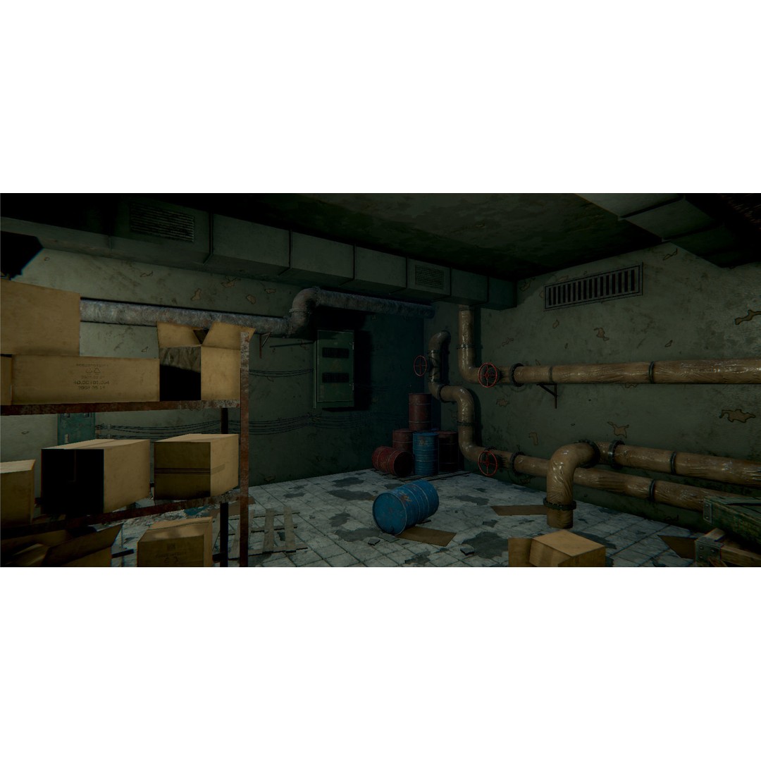 Modular Tunnel 3D Model – Low Poly Metro Environment, FBX, Unity - View 12