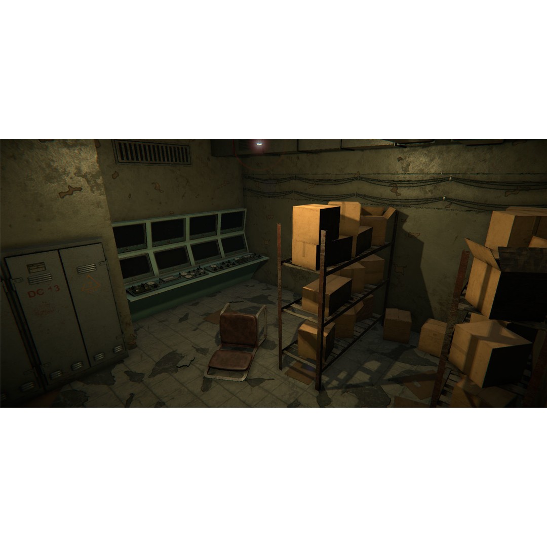 Modular Tunnel 3D Model – Low Poly Metro Environment, FBX, Unity - View 3