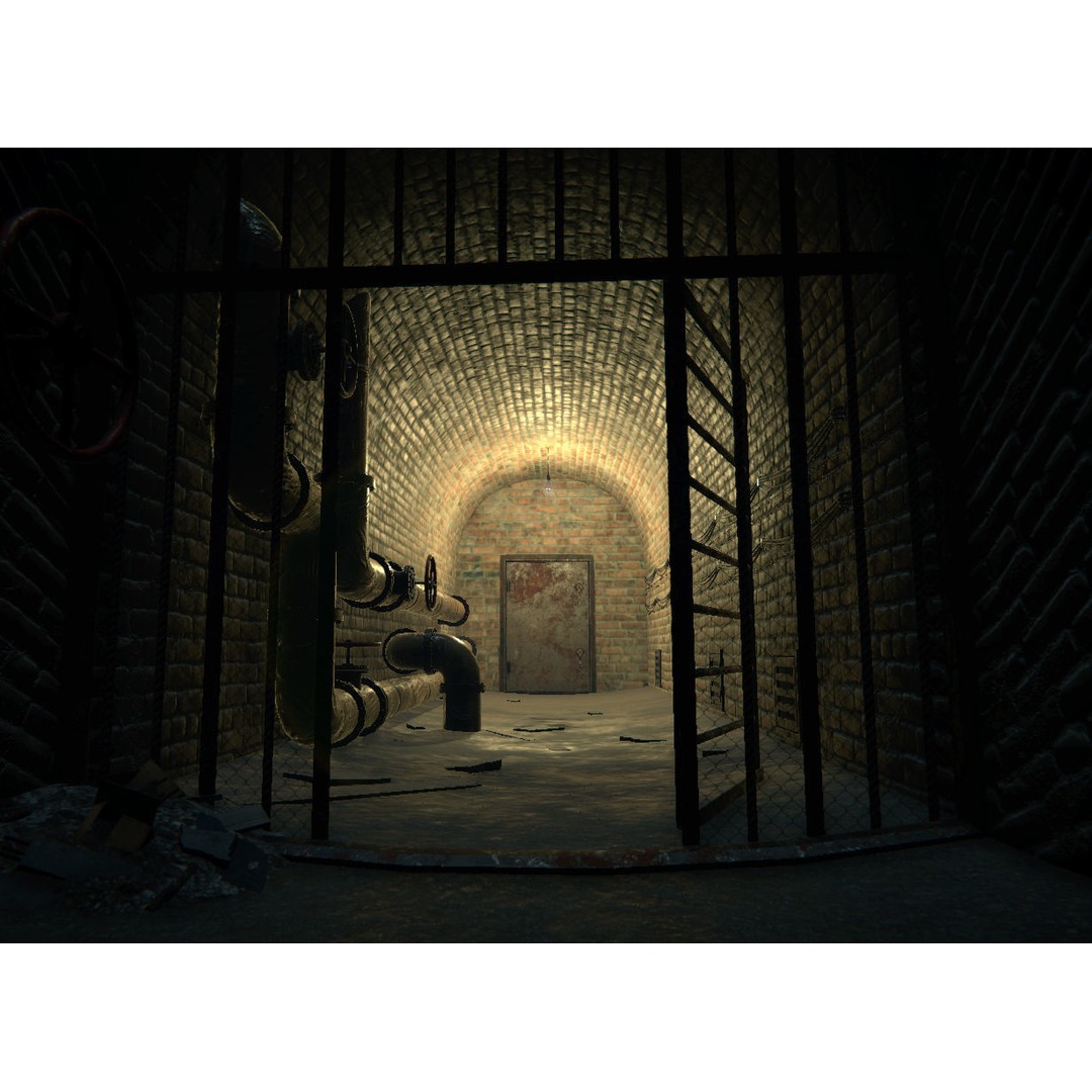 Modular Tunnel 3D Model – Low Poly Metro Environment, FBX, Unity - View 6