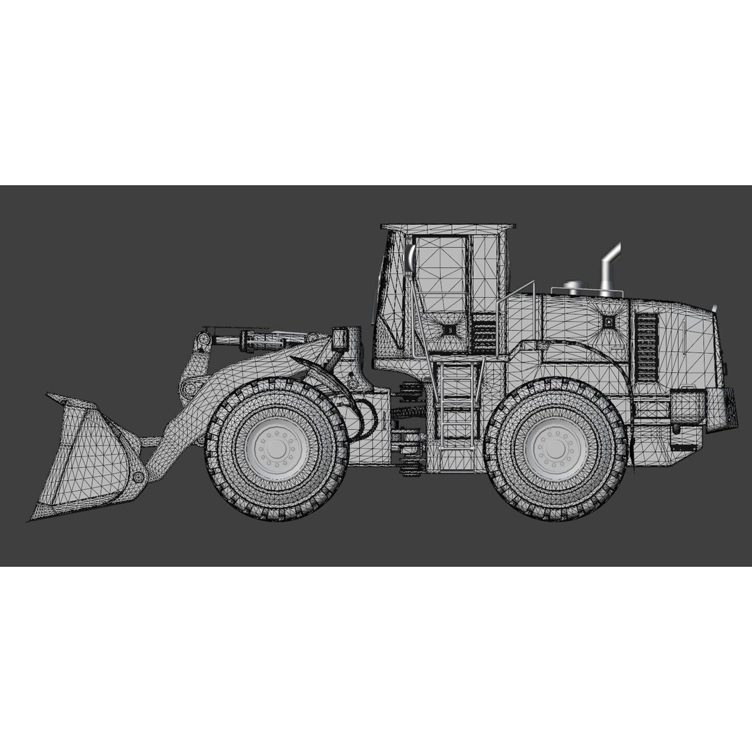 Bulldozer 3D Model – High Detail Industrial Vehicle, PBR Textures, FBX - View 8