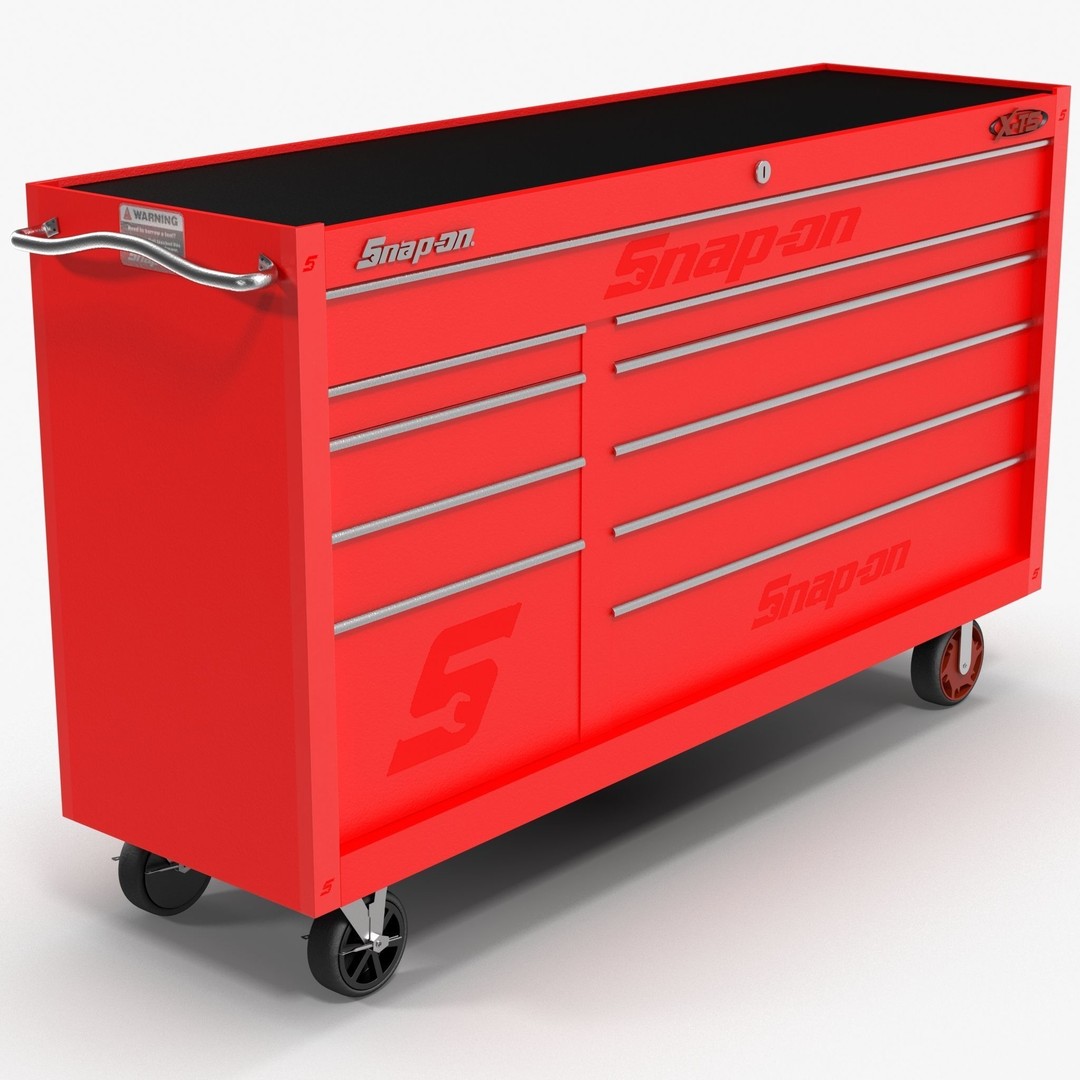 Tool Storage Chest 3D Model – Low Poly PBR Asset, FBX, OBJ - View 29