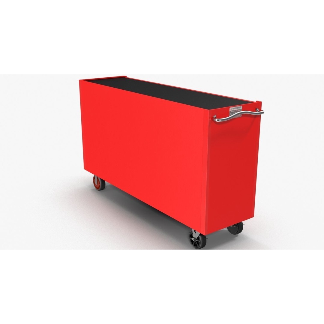 Tool Storage Chest 3D Model – Low Poly PBR Asset, FBX, OBJ - View 6