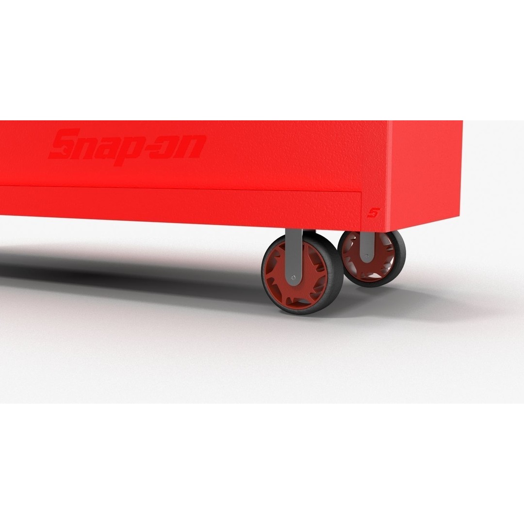 Tool Storage Chest 3D Model – Low Poly PBR Asset, FBX, OBJ - View 8