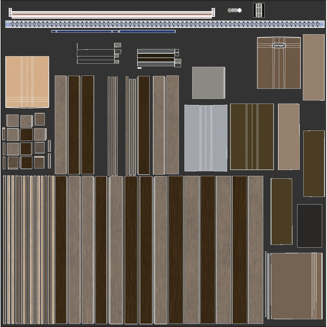 Metal Shelf Pallet Rack 3D Model – PBR Textures, Game Ready Formats