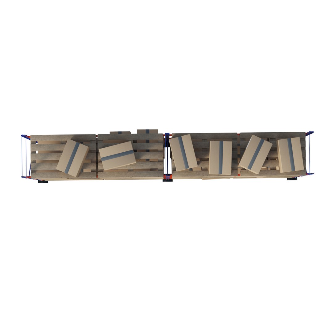 Metal Shelf Pallet Rack 3D Model – PBR Textures, Game Ready Formats - View 11
