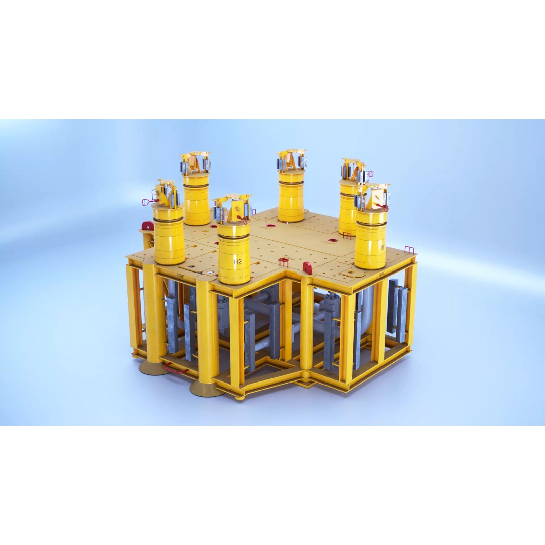 Subsea Manifold Structure 3D Model – Low Poly PBR Asset, FBX - View 2