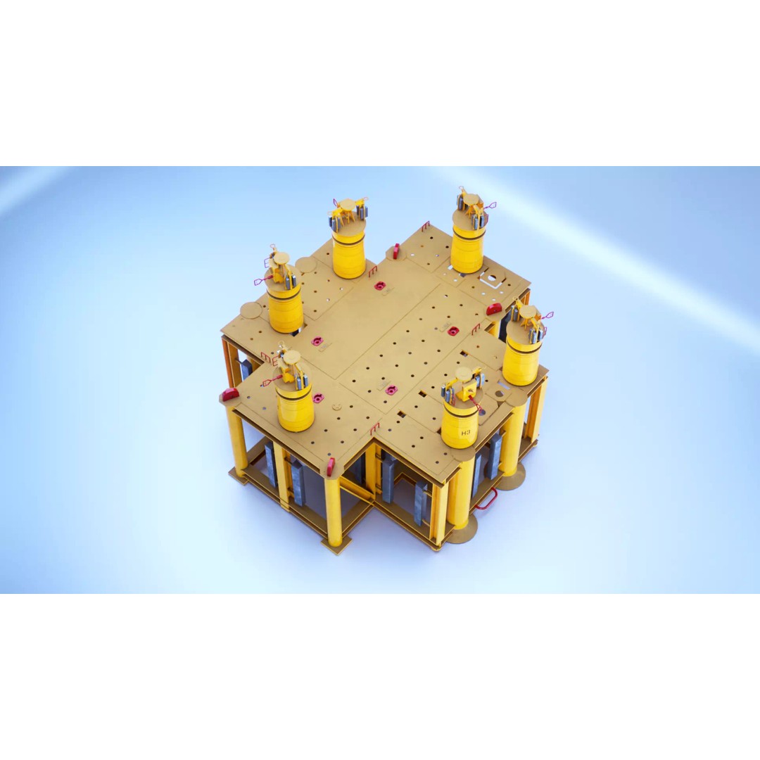 Subsea Manifold Structure 3D Model – Low Poly PBR Asset, FBX - View 8