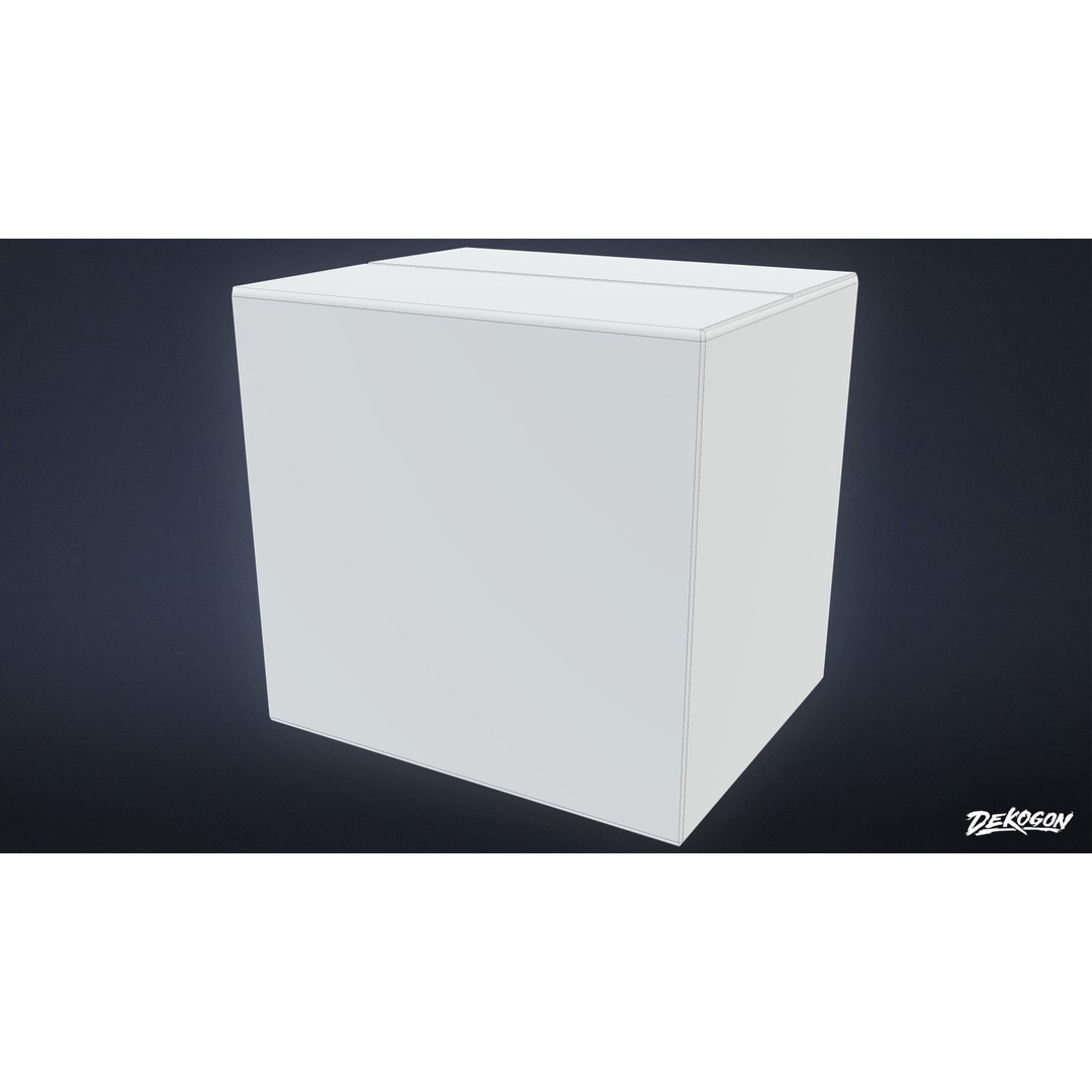 Cardboard Boxes 3D Model – Low Poly Game Asset, FBX - View 9