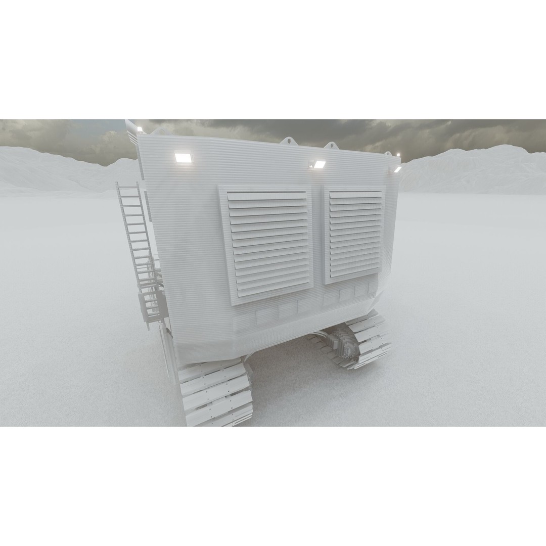 Backhoe RH Mining 3D Model – Detailed Industrial Excavator, FBX, OBJ - View 40