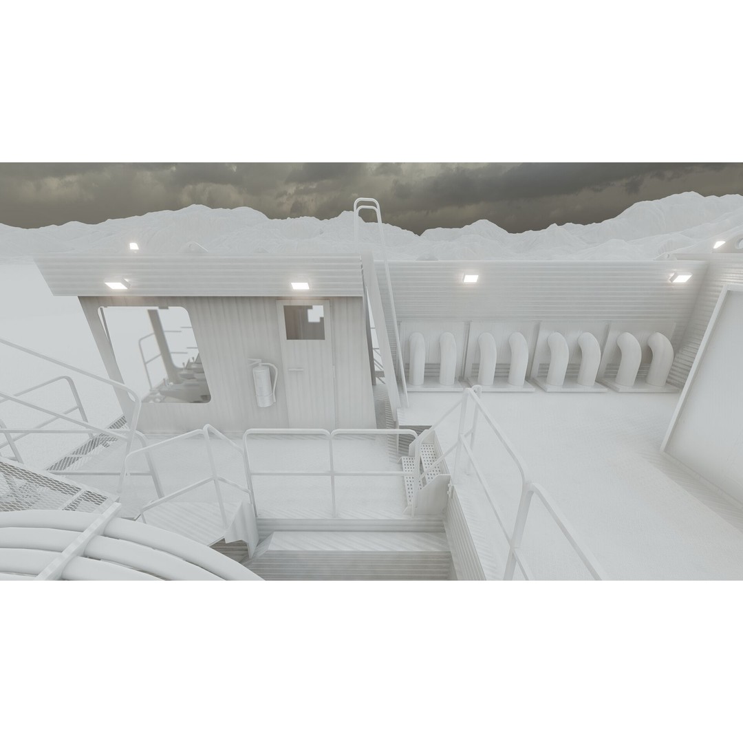 Backhoe RH Mining 3D Model – Detailed Industrial Excavator, FBX, OBJ - View 46
