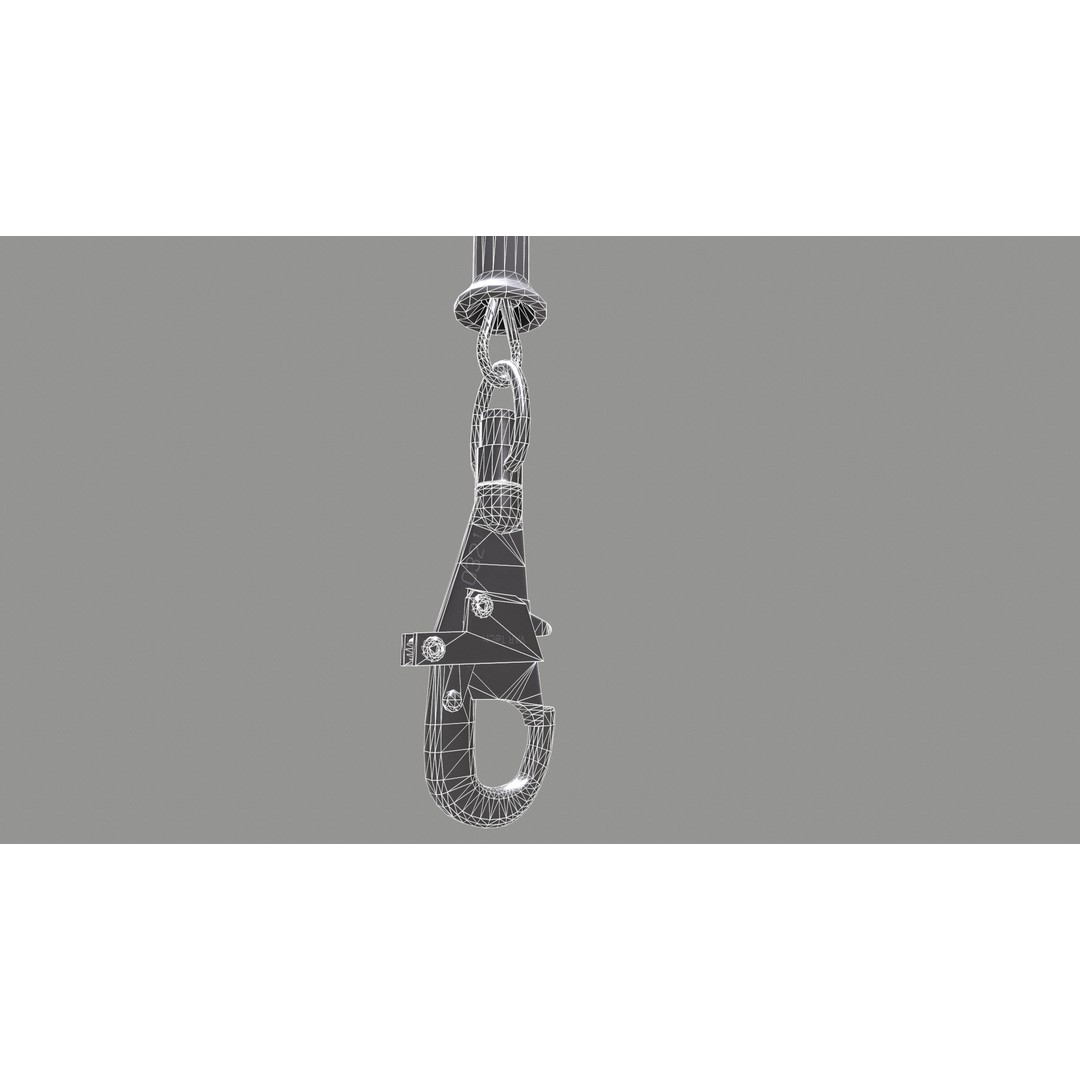 Self-Retracting Lifeline 3D Model – Low Poly Game-Ready Asset, FBX