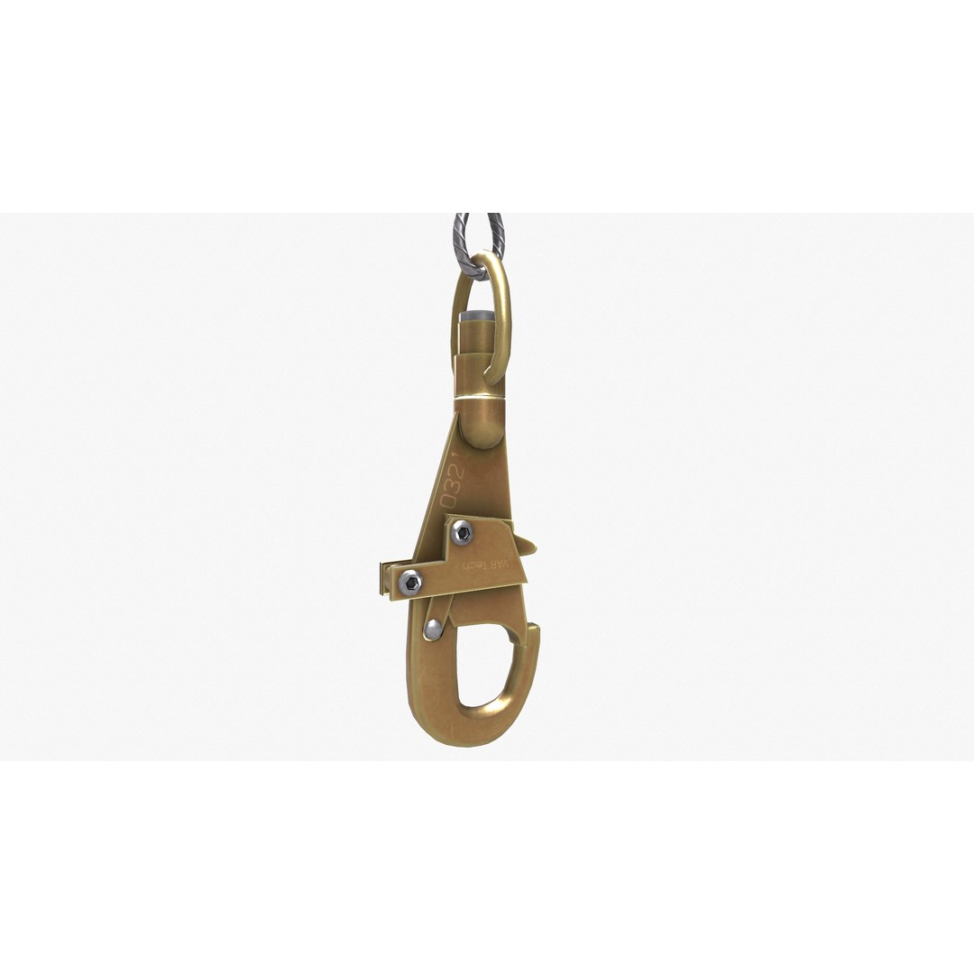 Self-Retracting Lifeline 3D Model – Low Poly Game-Ready Asset, FBX - View 25
