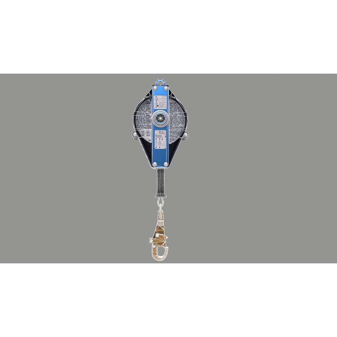 Self-Retracting Lifeline 3D Model – Low Poly Game-Ready Asset, FBX - View 32