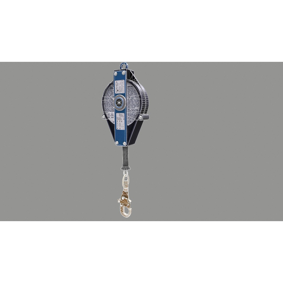 Self-Retracting Lifeline 3D Model – Low Poly Game-Ready Asset, FBX - View 36