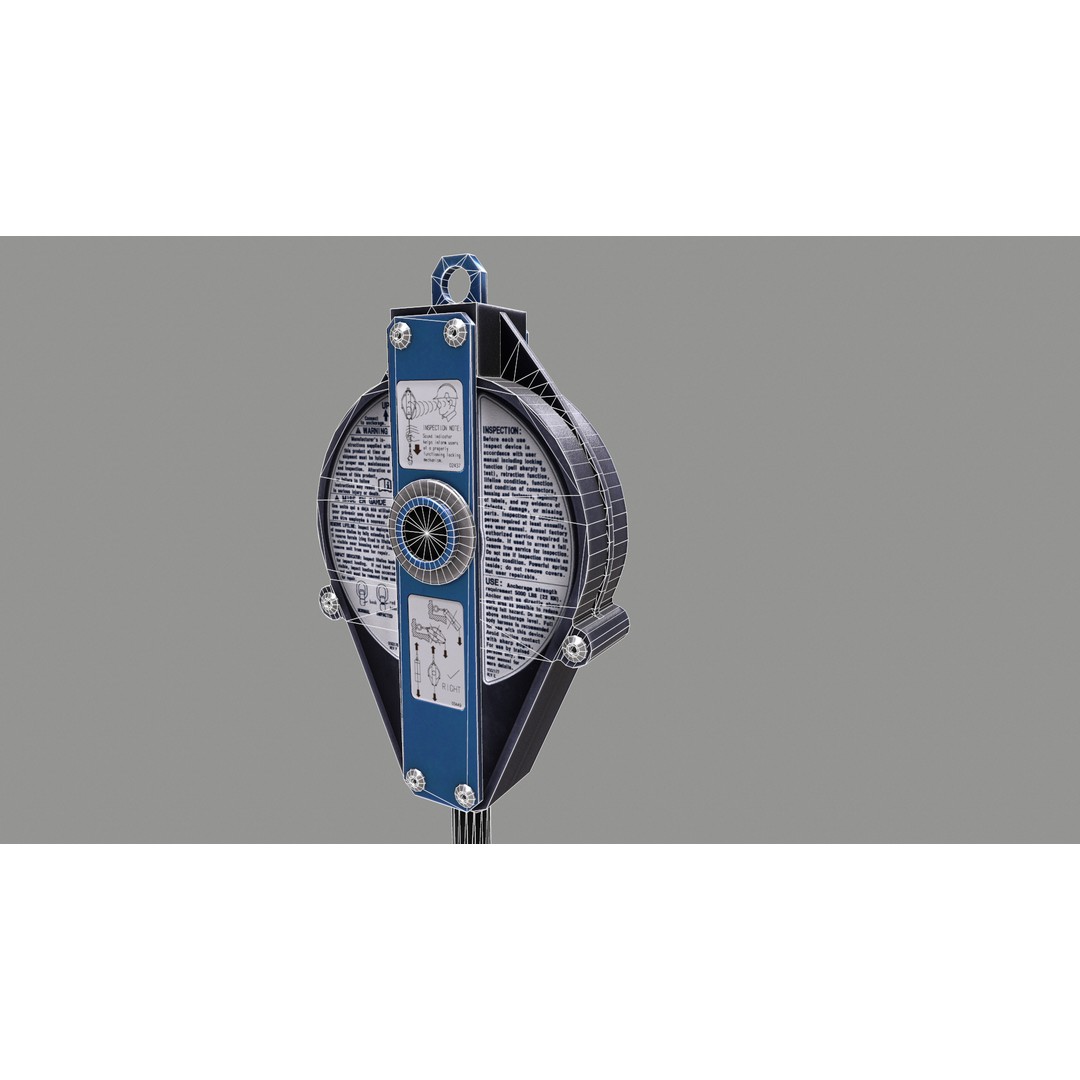 Self-Retracting Lifeline 3D Model – Low Poly Game-Ready Asset, FBX - View 38