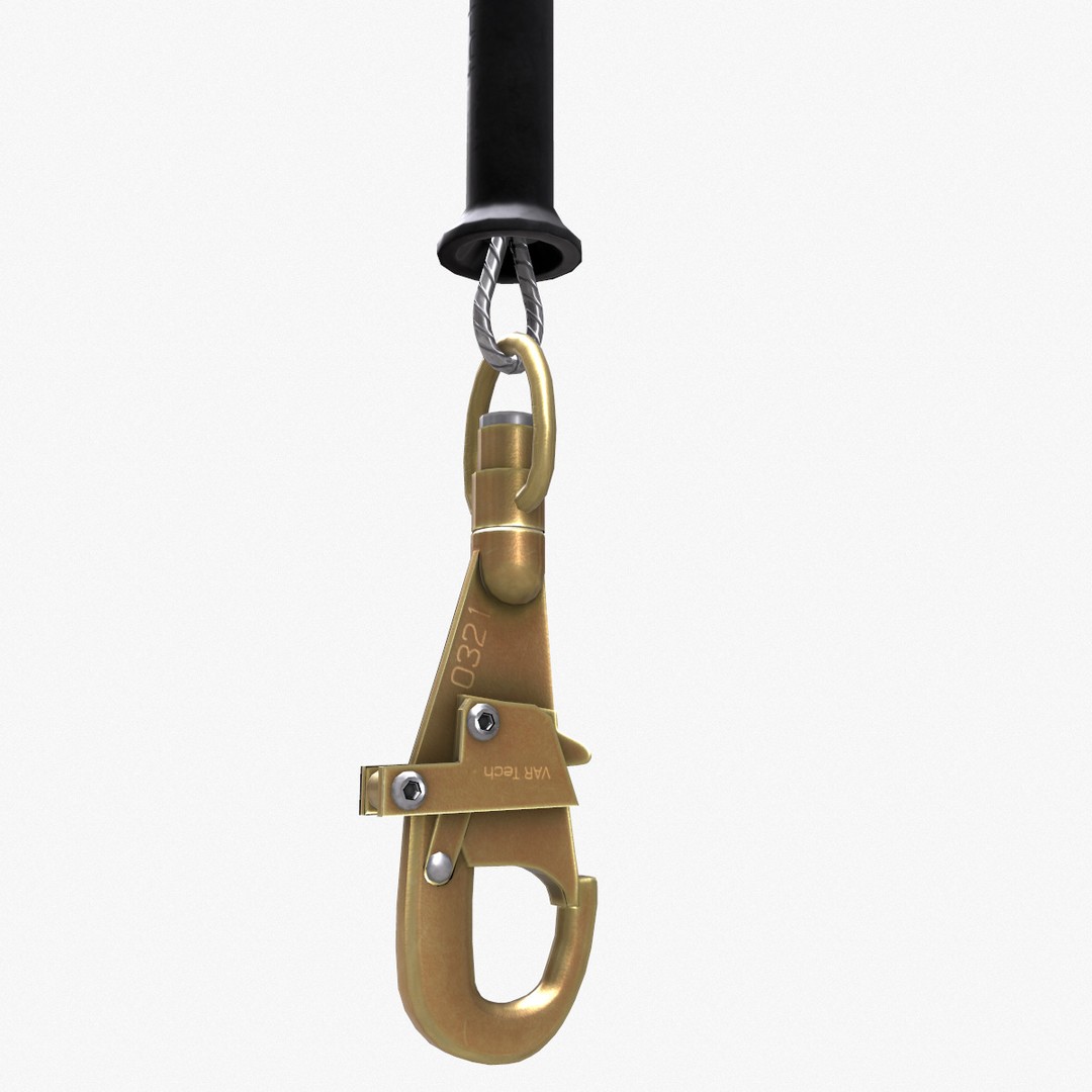 Self-Retracting Lifeline 3D Model – Low Poly Game-Ready Asset, FBX - View 5