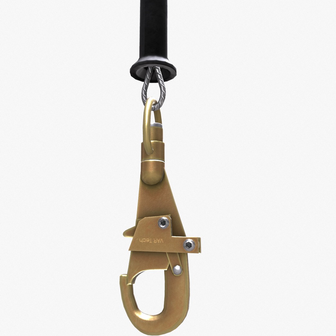 Self-Retracting Lifeline 3D Model – Low Poly Game-Ready Asset, FBX - View 6