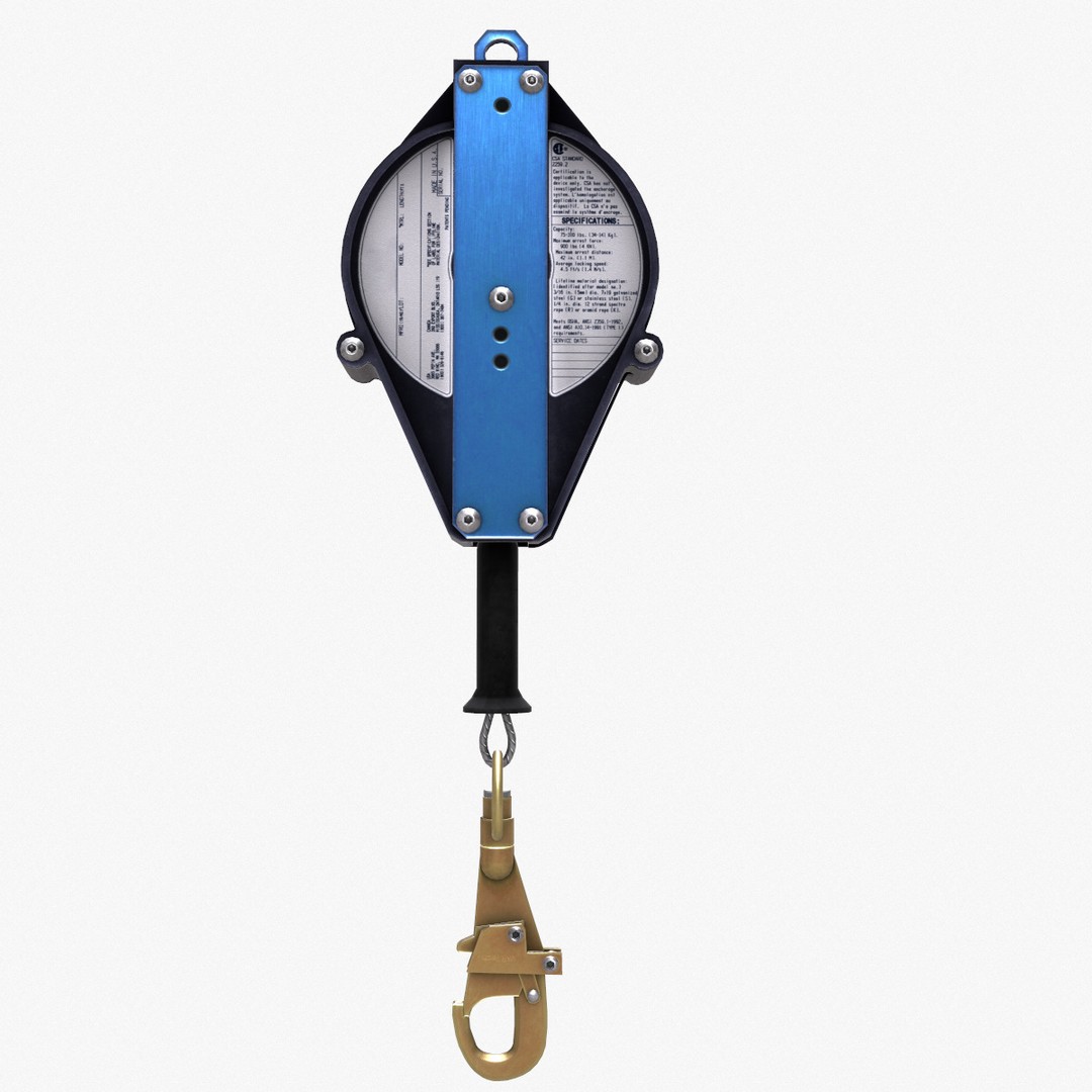 Self-Retracting Lifeline 3D Model – Low Poly Game-Ready Asset, FBX - View 8