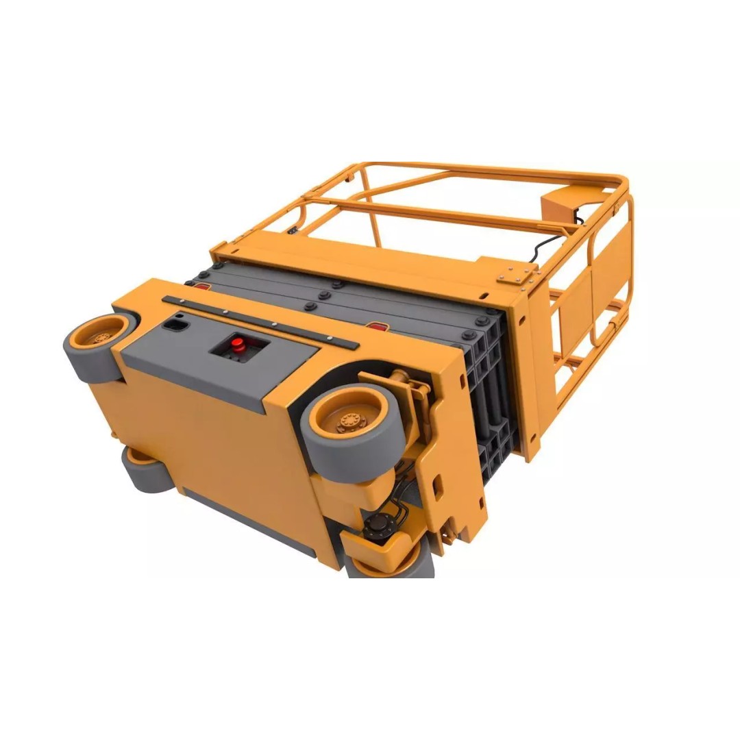 Scissor Lift 3D Model – High-Quality Polygon Mesh for Games and Archviz - View 6