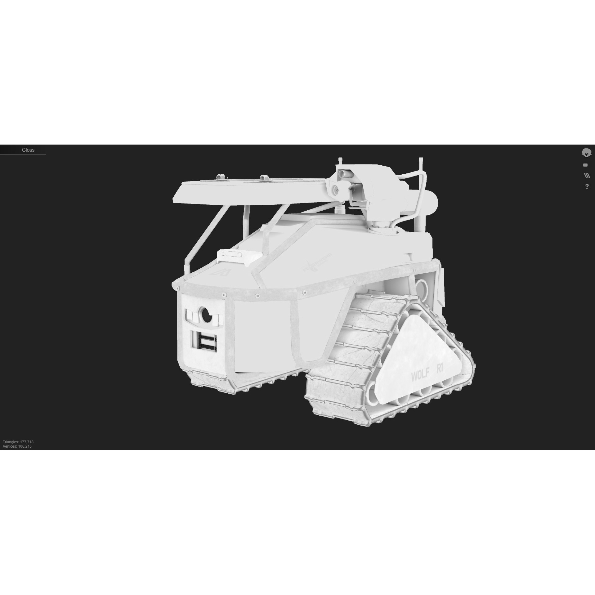 Magirus Wolf R1 - Low-Poly Game-Ready 3D Model - View 10