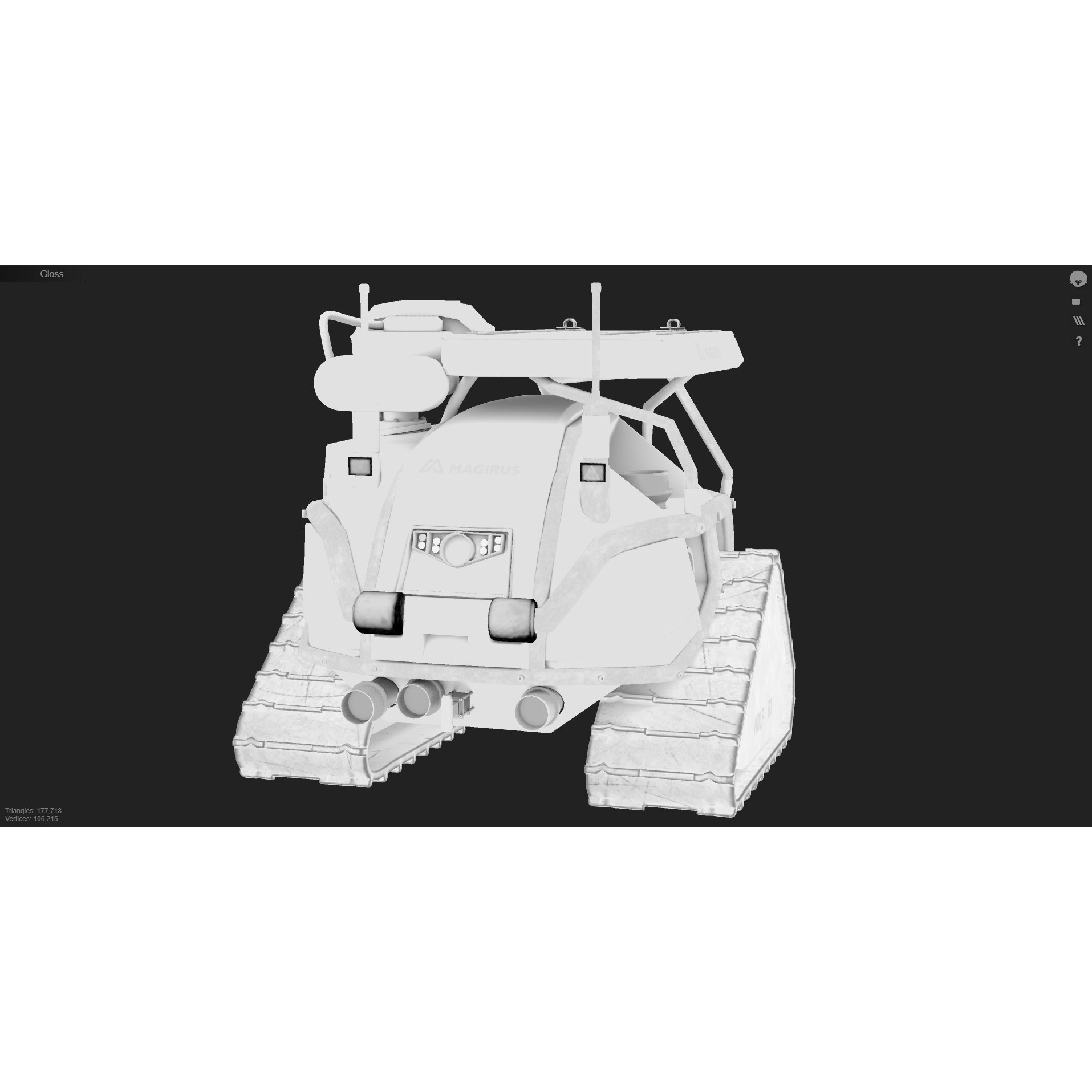 Magirus Wolf R1 - Low-Poly Game-Ready 3D Model - View 11