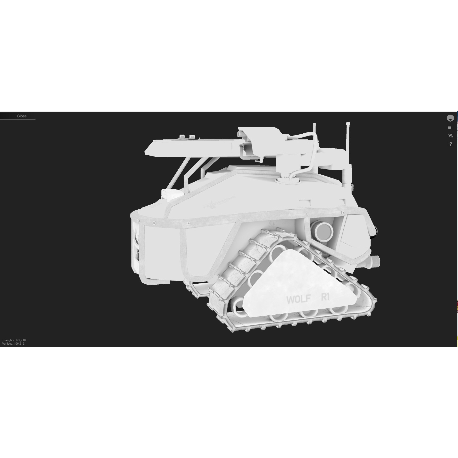 Magirus Wolf R1 - Low-Poly Game-Ready 3D Model - View 14