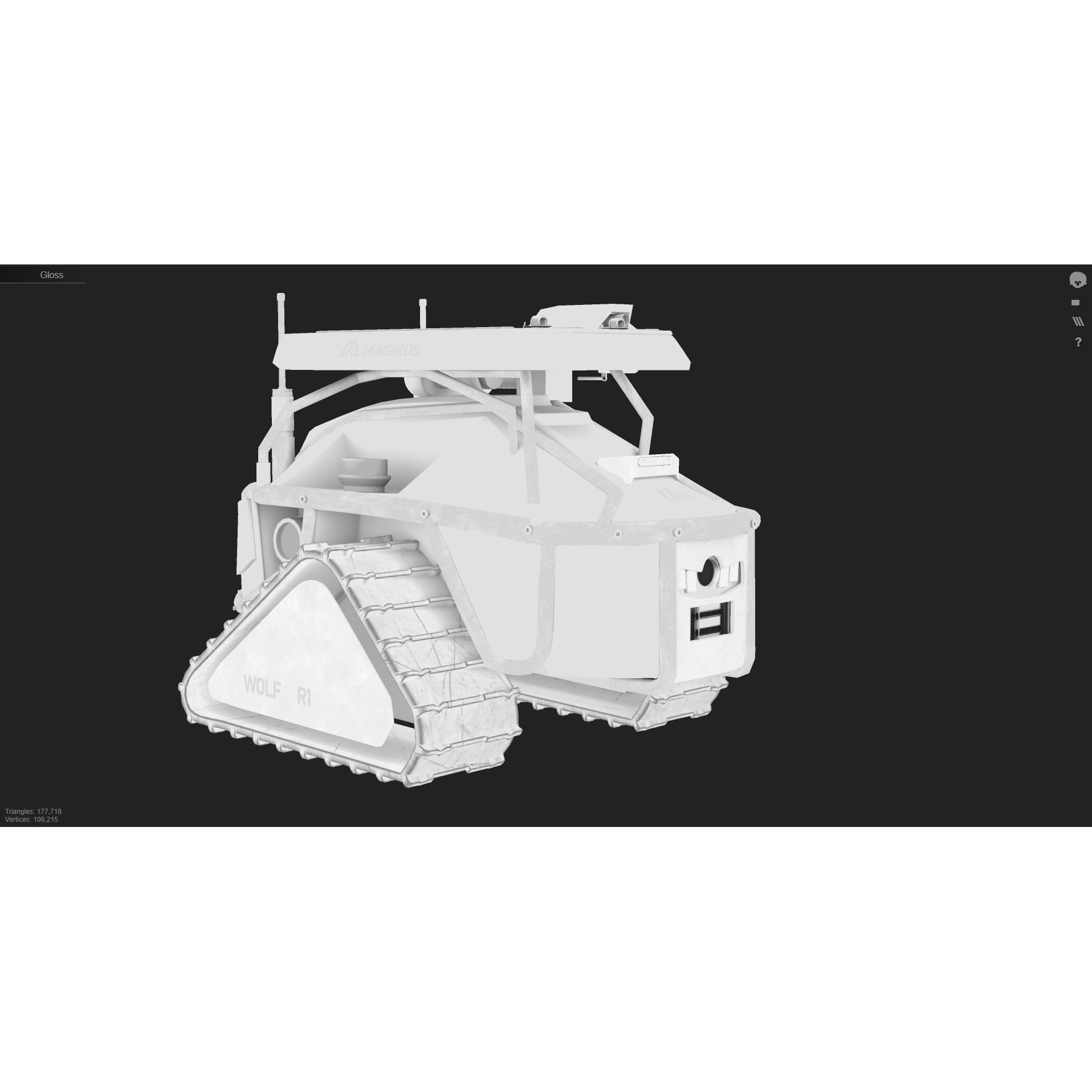 Magirus Wolf R1 - Low-Poly Game-Ready 3D Model - View 19