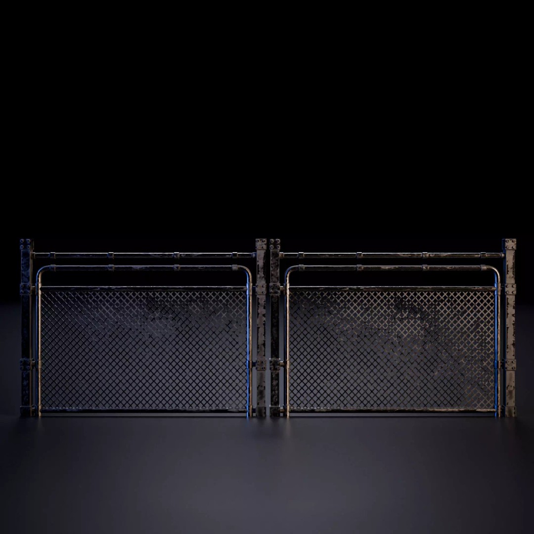 Sci-Fi Street Asset 3D Model – Modular Kit for Cyberpunk Environments, FBX - View 32