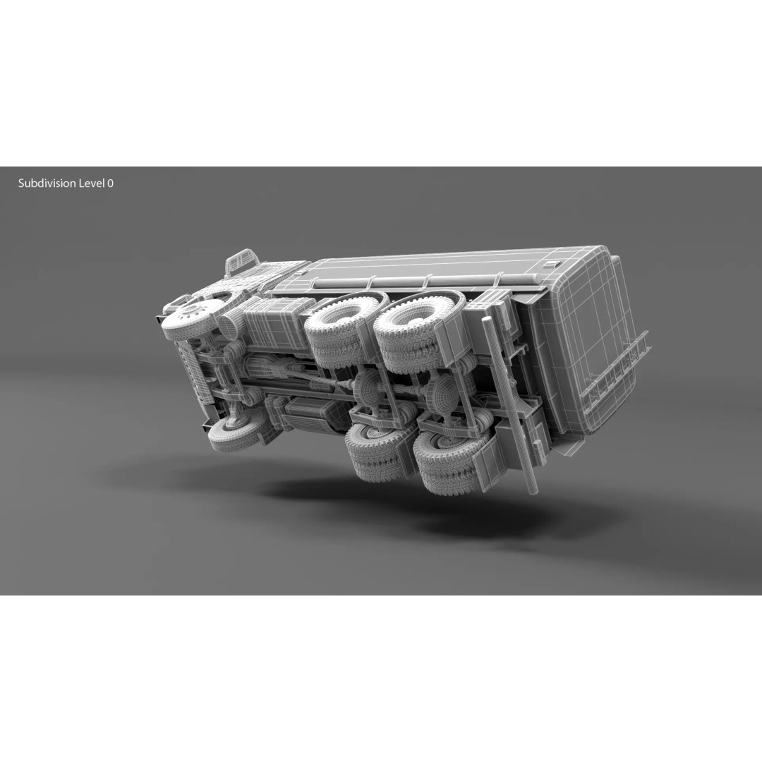 Iveco Stralis X-WAY Tank 3D Model – High Poly Vehicle Asset, FBX, PBR - View 12