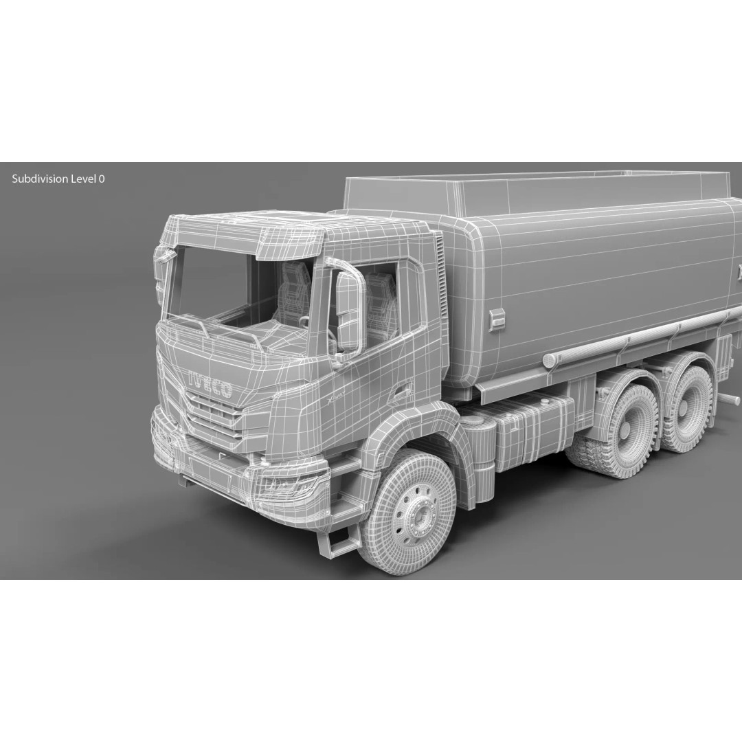 Iveco Stralis X-WAY Tank 3D Model – High Poly Vehicle Asset, FBX, PBR - View 13