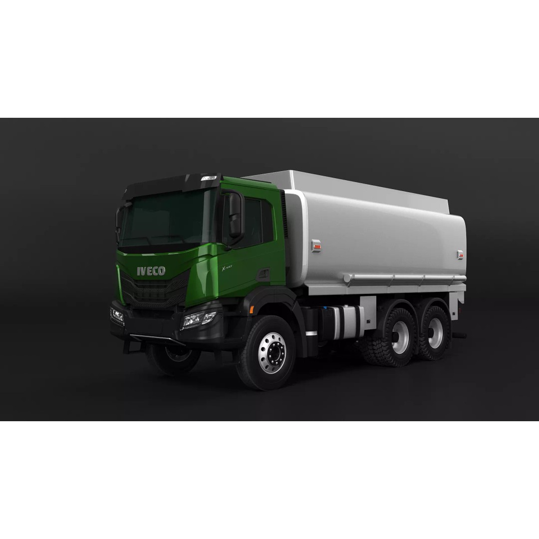 Iveco Stralis X-WAY Tank 3D Model – High Poly Vehicle Asset, FBX, PBR - View 2