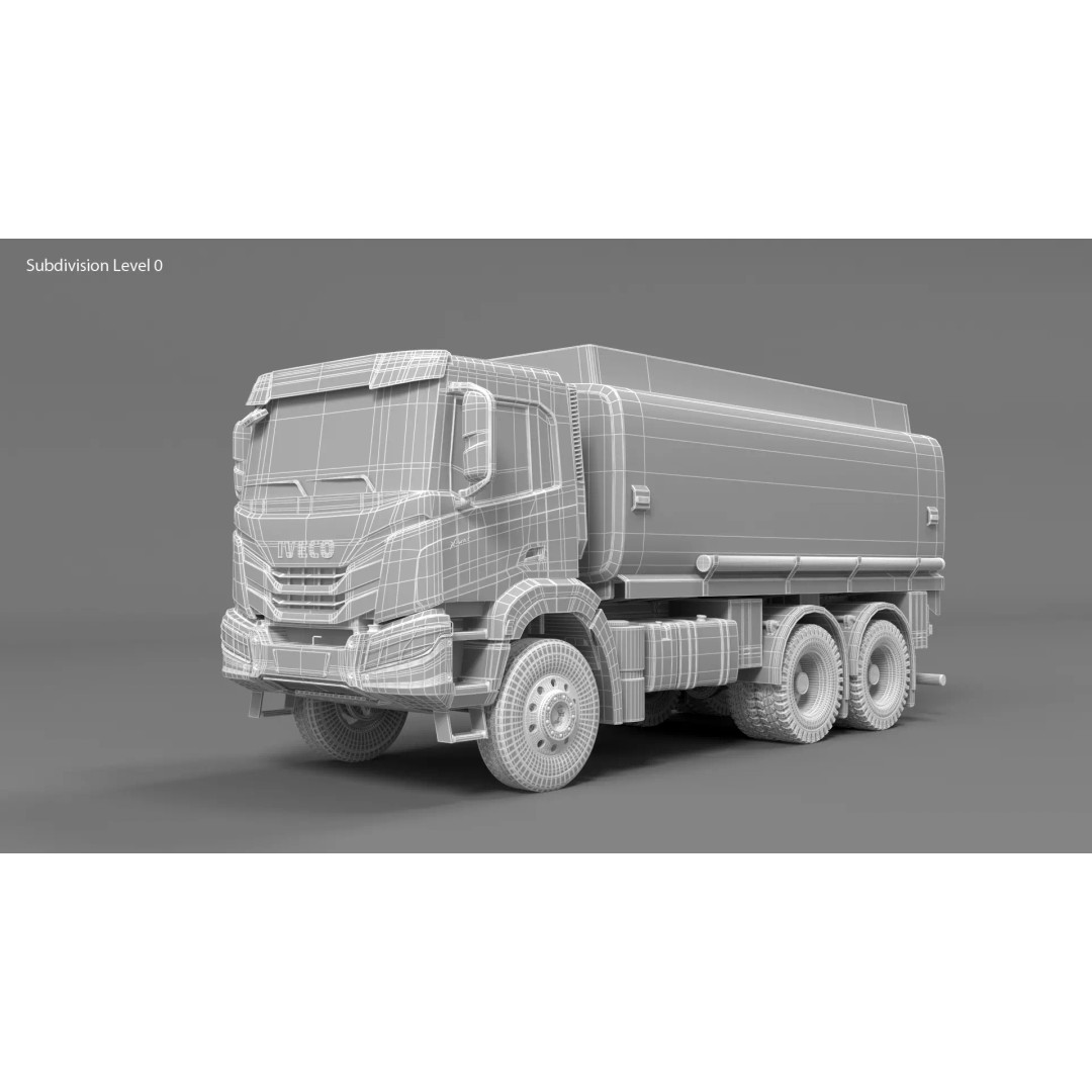 Iveco Stralis X-WAY Tank 3D Model – High Poly Vehicle Asset, FBX, PBR - View 9