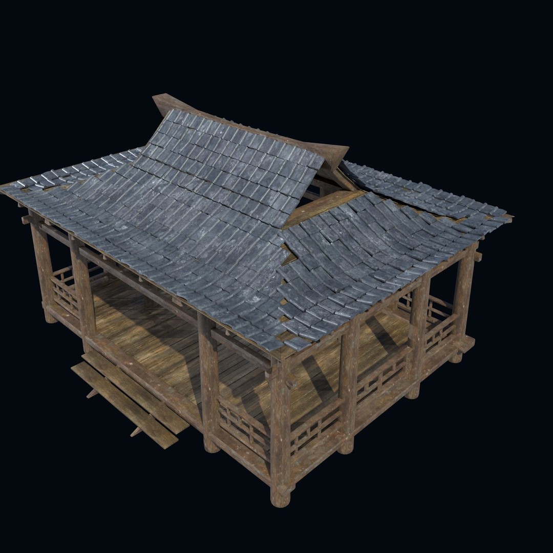 Asian Structures 3D Model – Low Poly Game-Ready Collection, FBX & OBJ - View 25