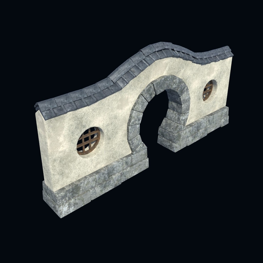 Asian Structures 3D Model – Low Poly Game-Ready Collection, FBX & OBJ - View 37