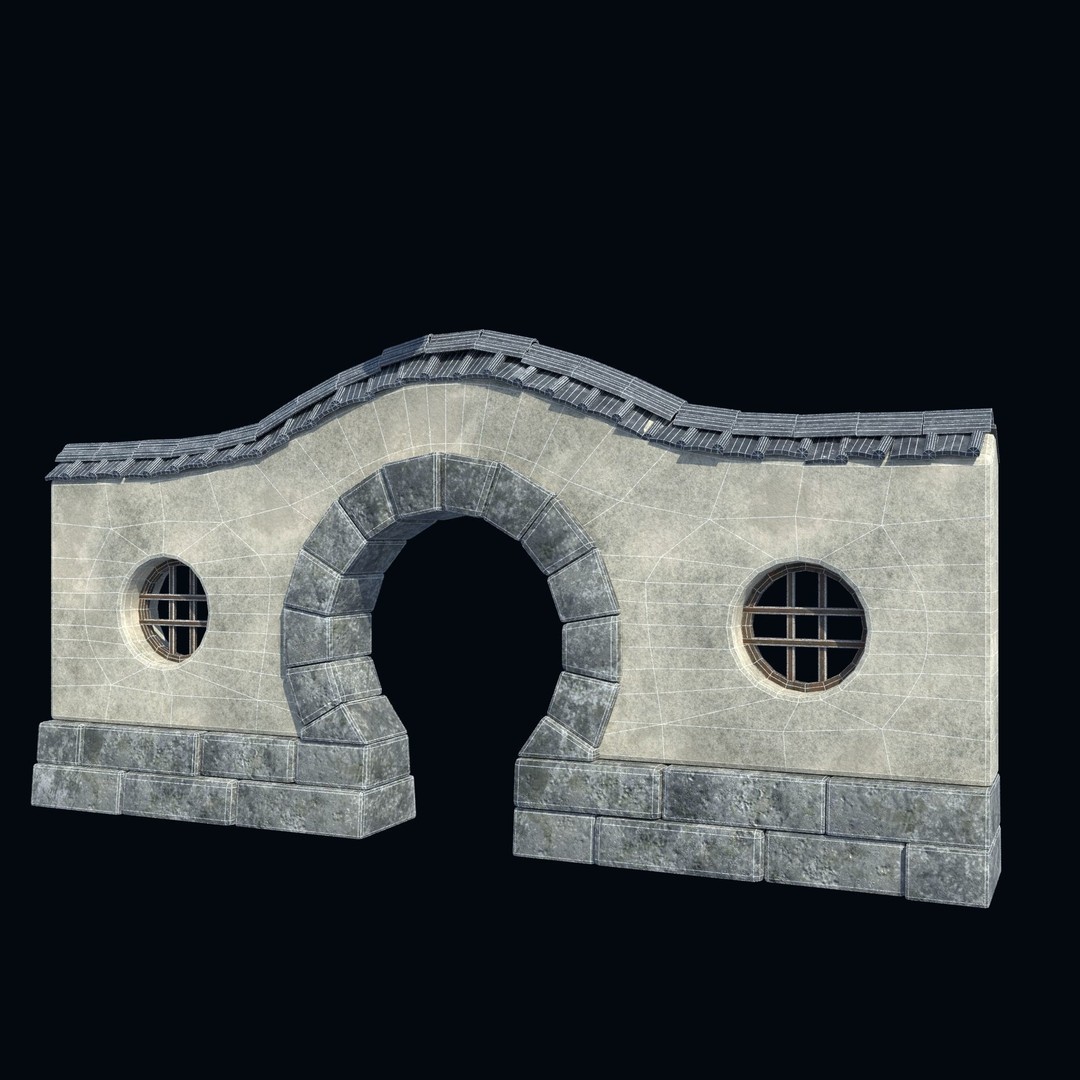 Asian Structures 3D Model – Low Poly Game-Ready Collection, FBX & OBJ - View 38