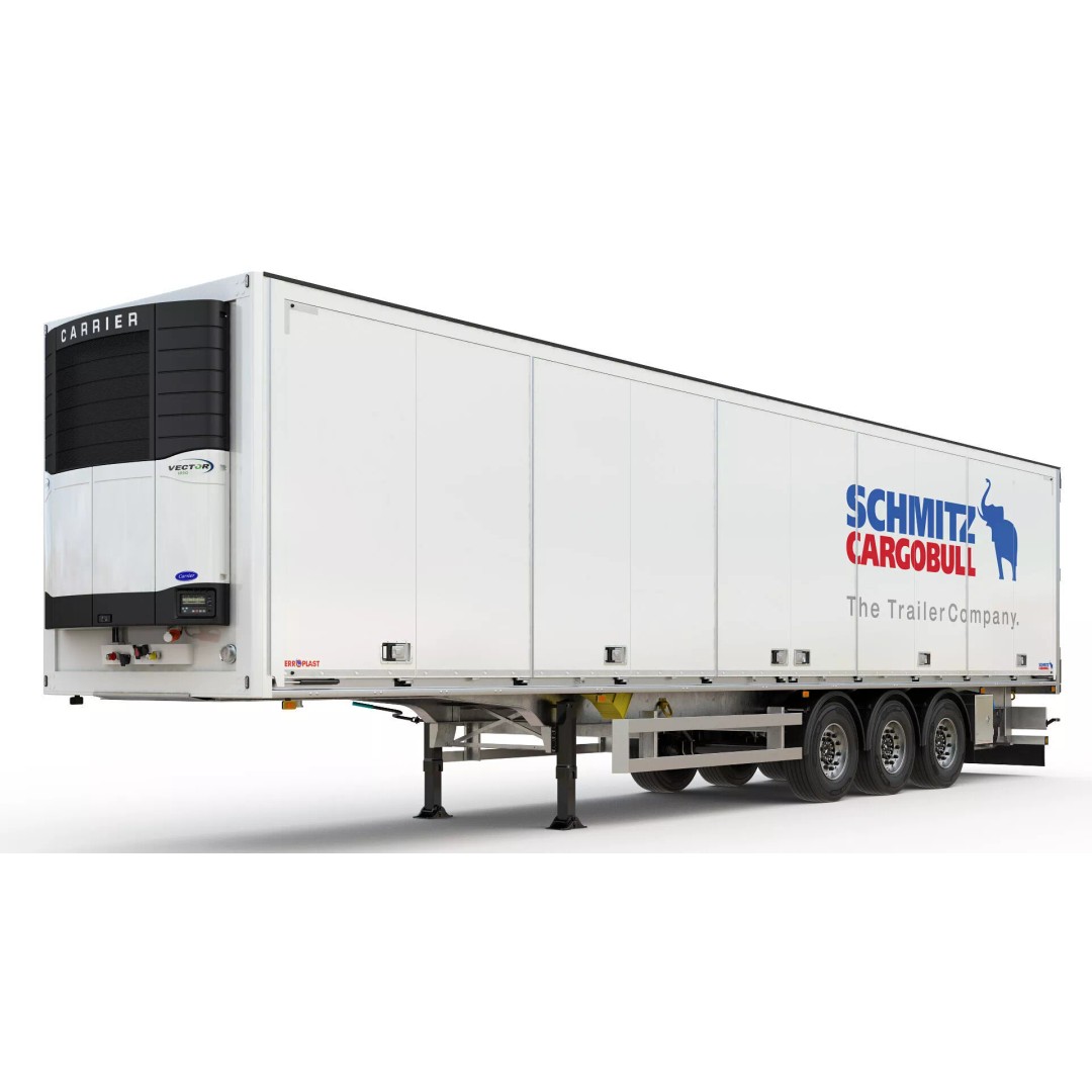 Box Semitrailer Side Doors 3D Model – Realistic PBR Asset, FBX, OBJ - View 12