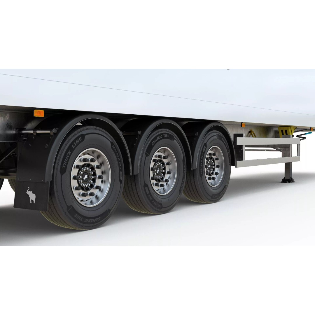 Box Semitrailer Side Doors 3D Model – Realistic PBR Asset, FBX, OBJ - View 13