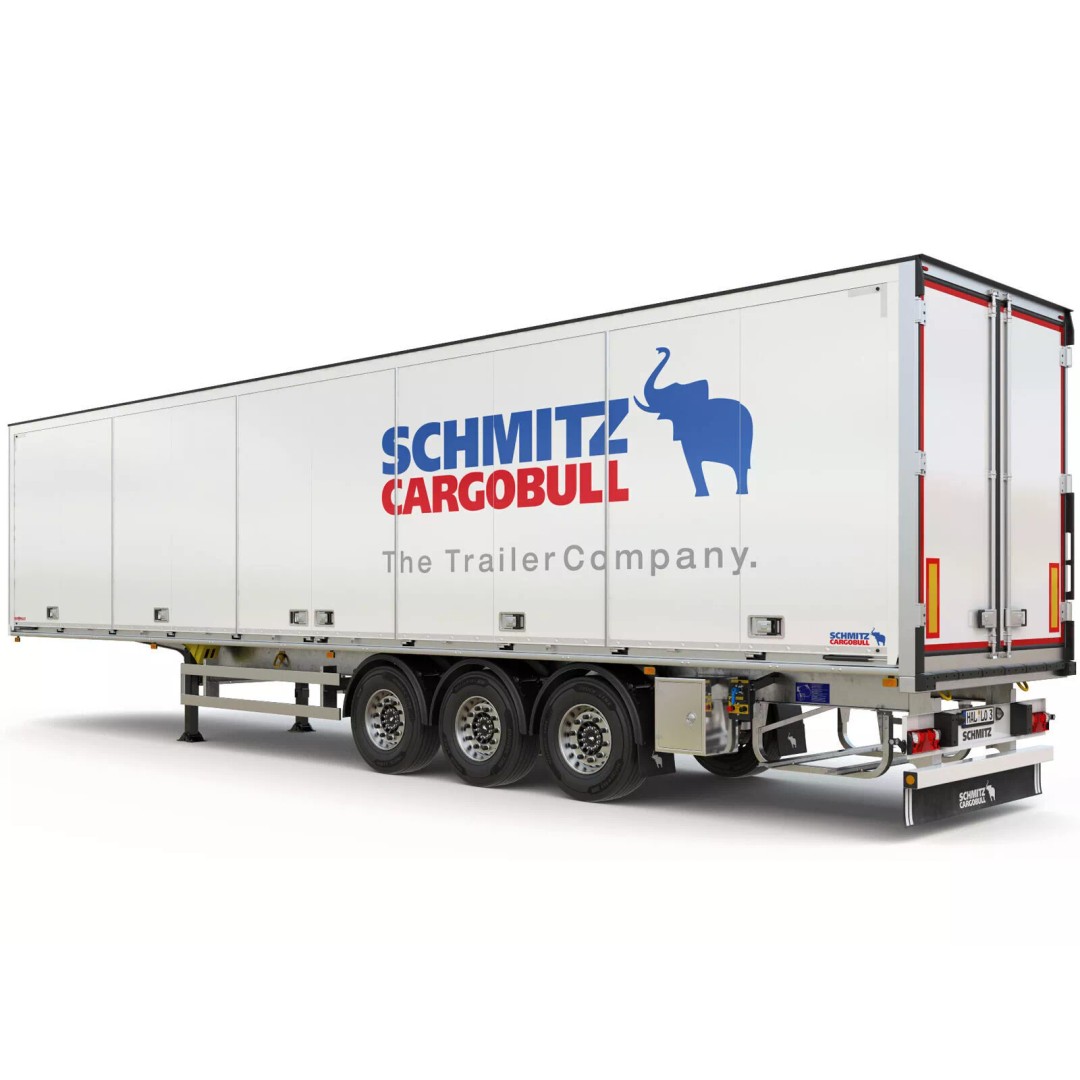 Box Semitrailer Side Doors 3D Model – Realistic PBR Asset, FBX, OBJ - View 2
