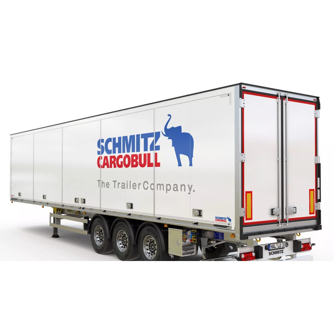 Box Semitrailer Side Doors 3D Model – Realistic PBR Asset, FBX, OBJ - View 4