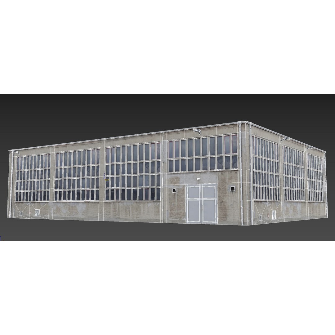 Industrial Building Pack 3D Model – Low Poly Game Asset, PBR, FBX - View 14