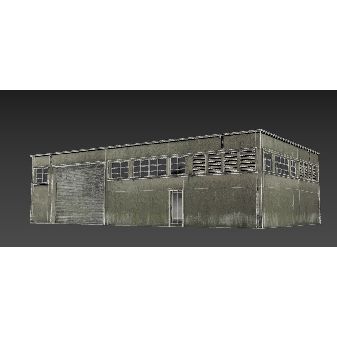 Industrial Building Pack 3D Model – Low Poly Game Asset, PBR, FBX - View 17